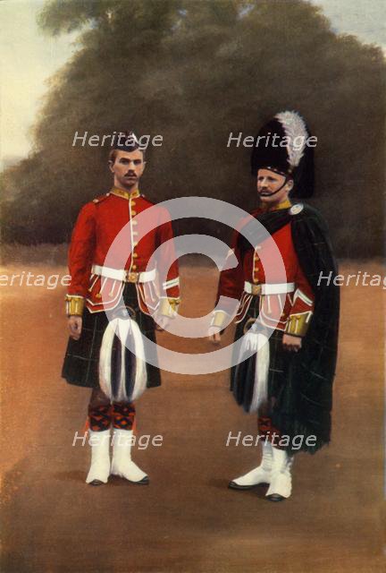 'Private and Corporal of the Gordon Highlanders', 1900. Creator: Gregory & Co.