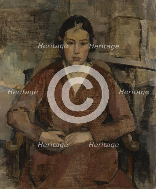 Portrait of a young Woman, 1921. Creator: Ingeborg Jensen.