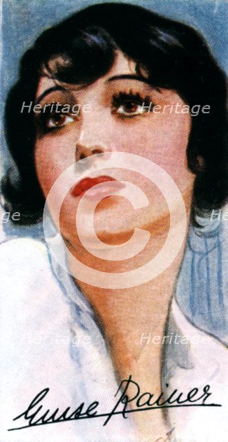 Luise Rainer, (1910-), two time Academy Award winning film actress, 20th century. Artist: Unknown