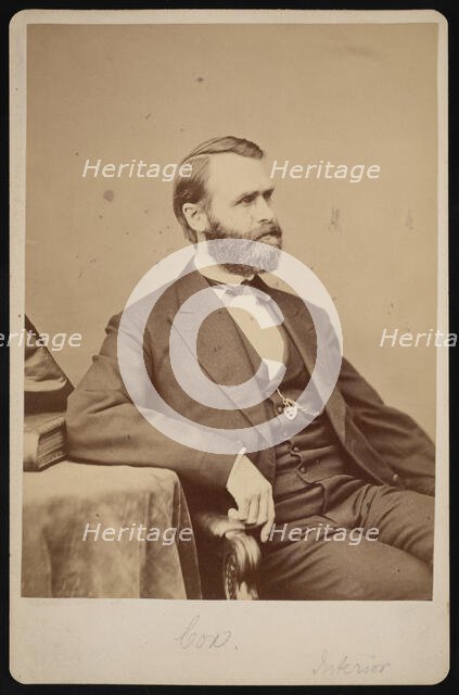 Portrait of Jacob Dolson Cox (1828-1900), Before 1900. Creator: Brady's National Photographic Portrait Galleries.