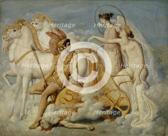 Venus, Injured by Diomedes, Returns to Olympus, ca 1802. Creator: Ingres, Jean Auguste Dominique (1780-1867).