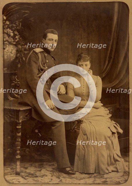 Grand Duke Michael Mikhailovich of Russia and Grand Duchess Anastasia Mikhailovna of Russia, c. 1880