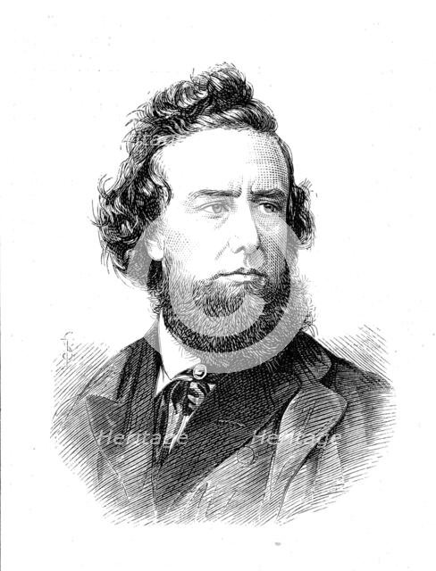 The late Mr. Hepworth Dixon, 1880. Creator: Unknown.