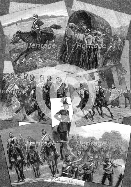 Out with the Berkshire Yeomanry, 1881. Creator: Unknown.
