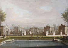 The Menagerie in the Kuskovo Palace Park, Mid of the 18th century.