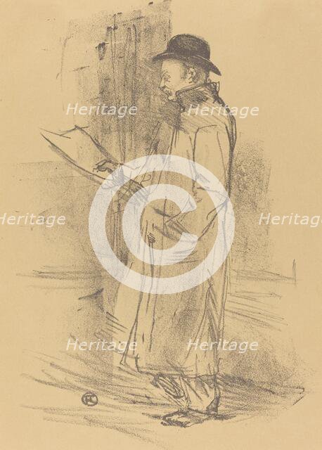 Program for "Benefice Gemier" (Programme du "Bénéfice Gémier"), 1897. Creator: Henri de Toulouse-Lautrec.