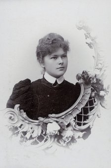 Studio portrait of an 18 year old girl, c1900. Artist: Unknown