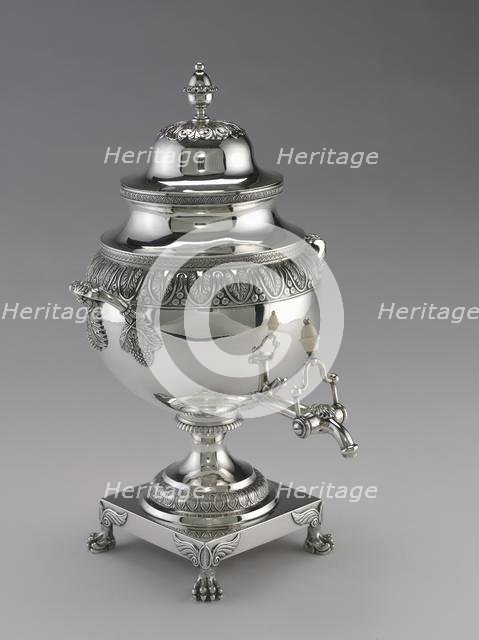 Tea Urn, 1811-1825. Creator: Harvey Lewis (American, 1835).