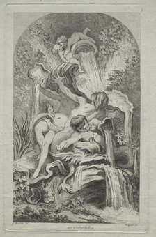 Book of Fountains: No. 5, c. 1736. Creator: Gabriel Huquier (French, 1695-1772).