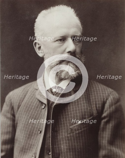 Portrait of the composer Pyotr Ilyich Tchaikovsky (1840-1893), 1887.