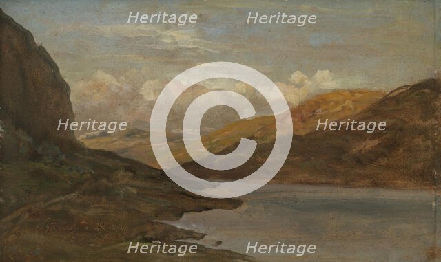 Landscape at Nystuen in Filefjell, 1850. Creator: Johan Christian Dahl.