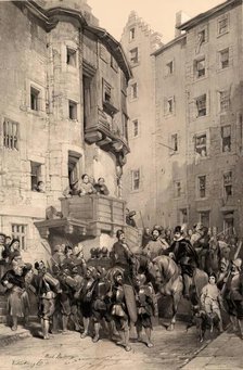 Scotland Delineated-West Bow, Edinburgh, 1847. Creator: James Duffield Harding.