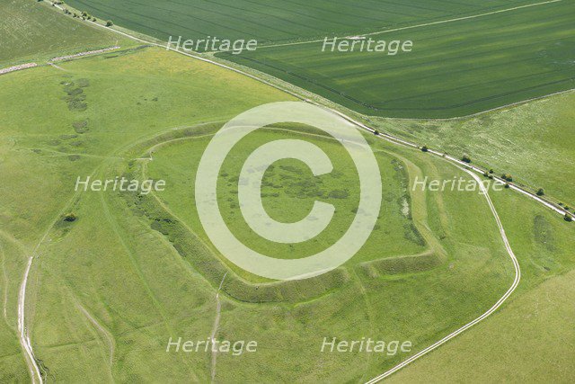 Uffington Castle, Iron Age hillfort, Oxfordshire, 2015. Artist: Steven Baker.