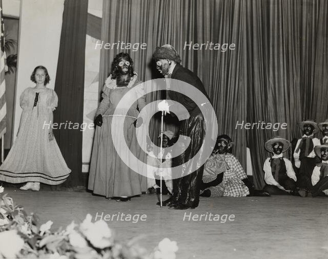 Blackface show, 1935 - 1943. Creator: Unknown.