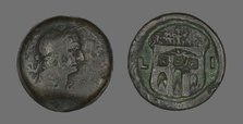 Coin Portraying Emperor Trajan, 98-117. Creator: Unknown.