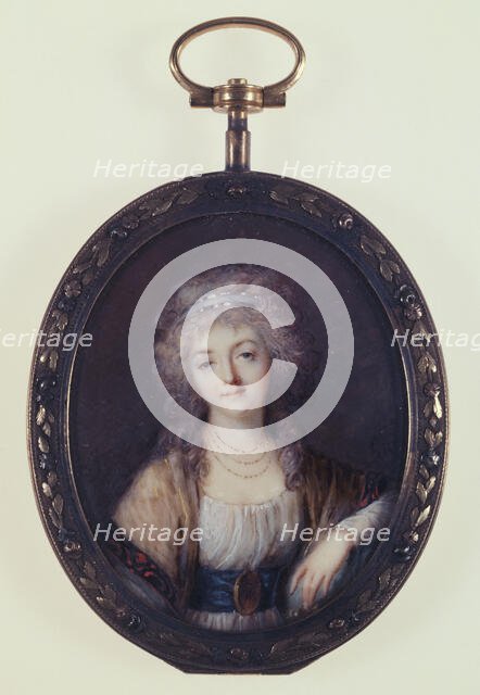 Portrait of a young woman, c1790. Creator: Ecole Francaise.