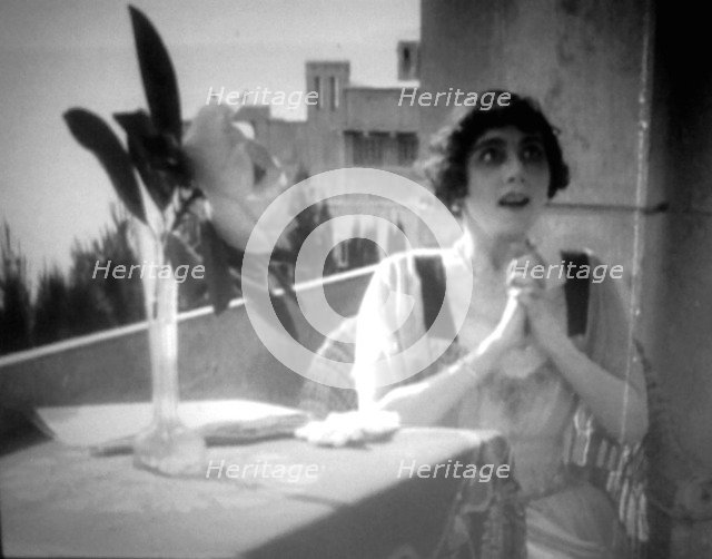 Vera Karalli, Russian ballet dancer and silent film actress, 1917. Artist: Unknown