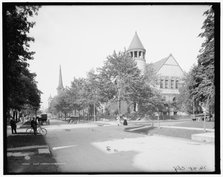 Hoyt Library, Saginaw, Mich., c.between 1900 and 1920. Creator: Unknown.