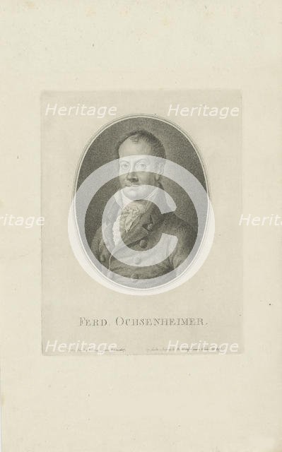 Portrait of Ferdinand Ochsenheimer (1767-1822) , 1807. Creator: Riedel, Carl Traugott (1769-c. 1832).