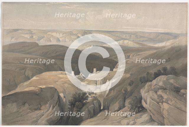 Convent of St. Saba, 1839. Creator: David Roberts (British, 1796-1864).