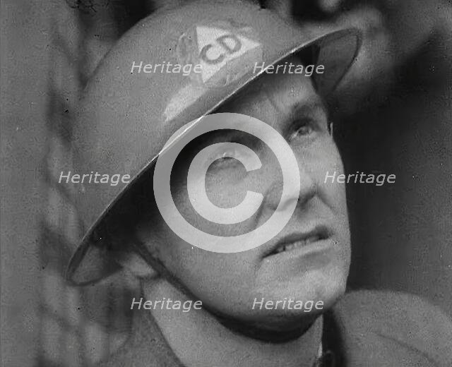 An American Air Raid Warden, 1942. Creator: British Pathe Ltd.