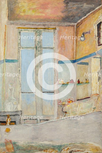 In the bathroom (Dans la salle de bain) , c. 1940. Creator: Bonnard, Pierre (1867-1947).
