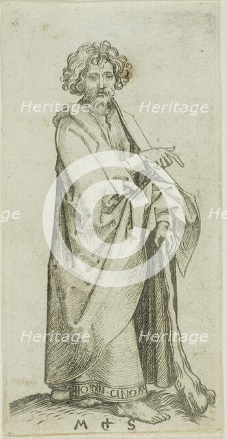 St James Minor, from Apostles, n.d. Creator: Martin Schongauer.