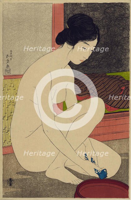 Woman after a bath, 1915. Creator: Hashiguchi, Goyo (1881-1921).
