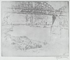 The City Bridge, St. Louis [bottom], in or after 1919. Creator: Joseph Pennell.