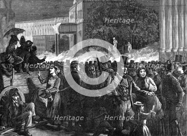 The Imperial Festivities at Berlin: crowd at the illuminations, Serenade by Prussian Guards, 1872. Creator: Unknown.