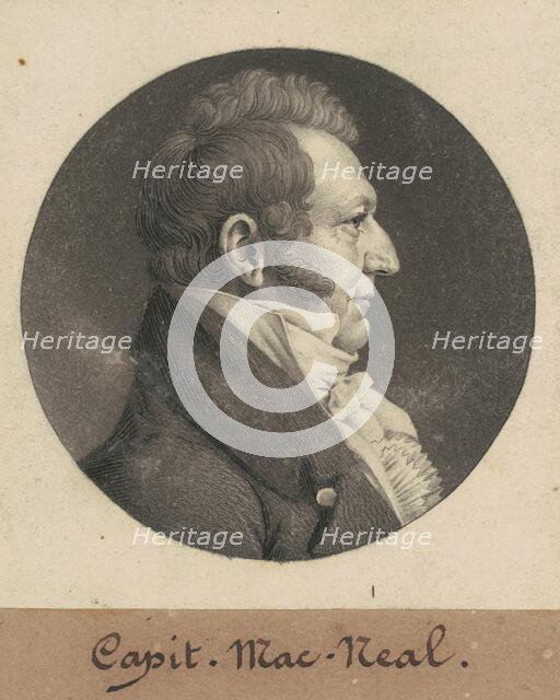 Neil McNeill, 1809. Creator: Charles Balthazar Julien Févret de Saint-Mémin.