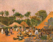 ''Le marche indigene de Konakry. D'apres le tableau de Laurent Gsell; L'Ouest Africain', 1914. Creator: Unknown.