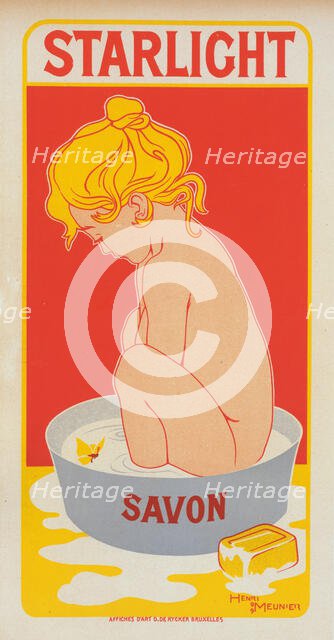 Affiche belge pour le "Savon Starlight"., c1900. Creator: Henri Meunier.