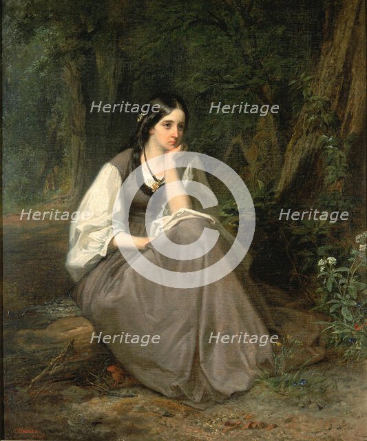 Evangeline, 1861. Creator: Christian Schussele.