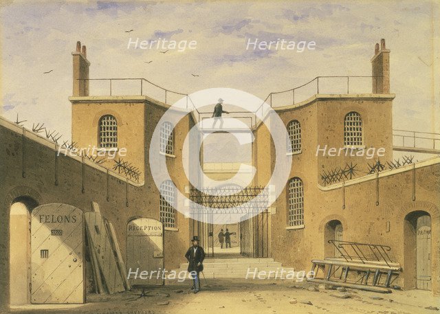 House of correction, Clerkenwell, London, c1850. Artist: Thomas Hosmer Shepherd