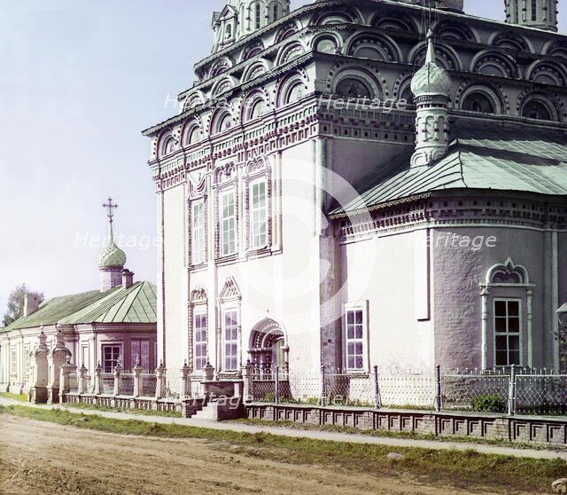 Detail of the Trinity Cathedral, Kostroma, 1910. Creator: Sergey Mikhaylovich Prokudin-Gorsky.