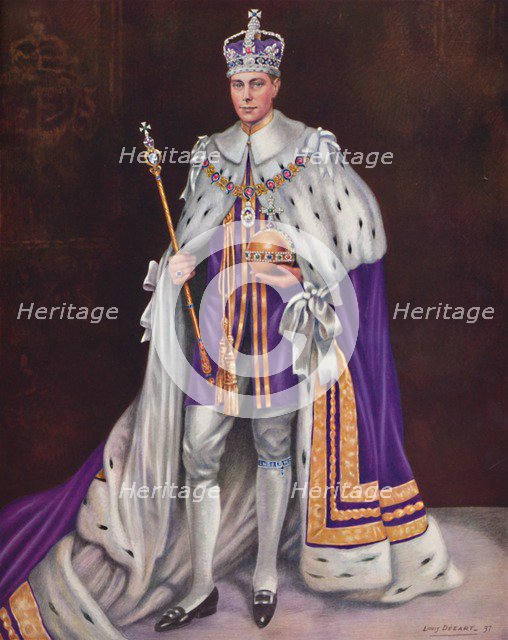 'His Majesty King George VI', 1937. Artist: Louis Dezart.