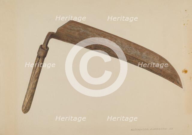 Straw Knife, 1939. Creator: Alexander Anderson.