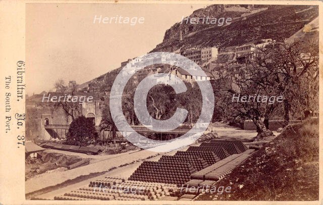 Gibraltar, The South Port, 19th century. Creator: Anon.