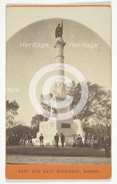 Army and Navy Monument, Boston, 1840/1900. Creator: Unknown.