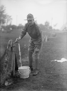 Plattsburg Reserve Officers Training Camp - The Pump, 1916. Creator: Harris & Ewing.