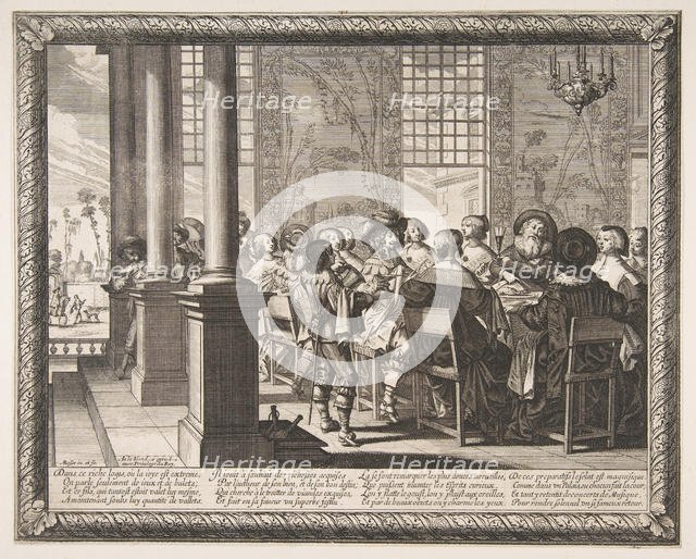 The Banquet for the Return of the Prodigal Son, ca. 1636. Creator: Abraham Bosse.