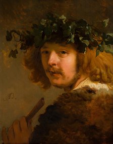 Shepherd with a flute (Self-Portrait), ca 1637. Creator: Backer, Jacob Adriaensz. (1609-1651).