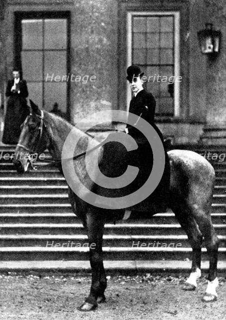 The Duc d'Aosta's Marriage with Princess Hélène of Orleans: the Princess, 1895. Creator: Russell & Sons.