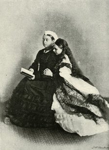 'Her Majesty with the Princess Beatrice, April 1871', (c1897). Creator: E&S Woodbury.
