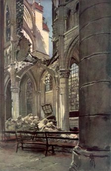 Interior of the Ruins of Saint Jean des Vignes Abbey, Soissons', France, 18 May 1915, (1926).Artist: Francois Flameng