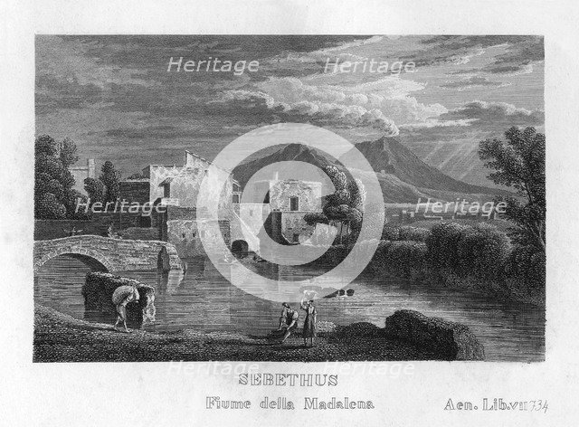 Maddalena's Bridge (The Devils Bridge), Lucca, Tuscany, Italy. Artist: Unknown