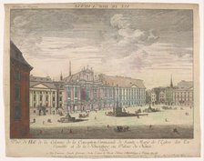 View of the Platz Am Hof in Vienna, 1755-1779.  Creator: Johann Sigrist.