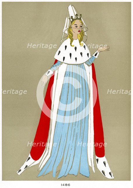 Costume of 1486, early to mid 20th century. Artist: Unknown