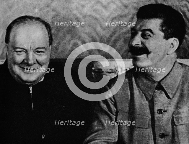 'Joseph Stalin and Mr. Churchill (1942)', (1945). Creator: Unknown.